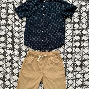 H&M Navy Polka Dot Shirt